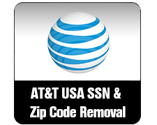 Zip & SSN Removal At&t